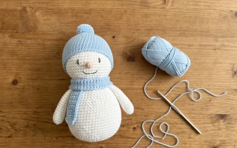 Weihnachts-Schneemann häkeln: Kostenlose Amigurumi Anleitung