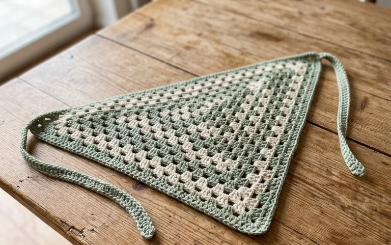 Granny Crochet Bandana: Kostenlose Anleitung für Anfänger